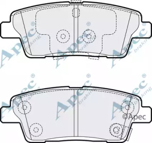 APEC BRAKING pad2072 -  Комплект тормозных колодок, дисковый тормоз